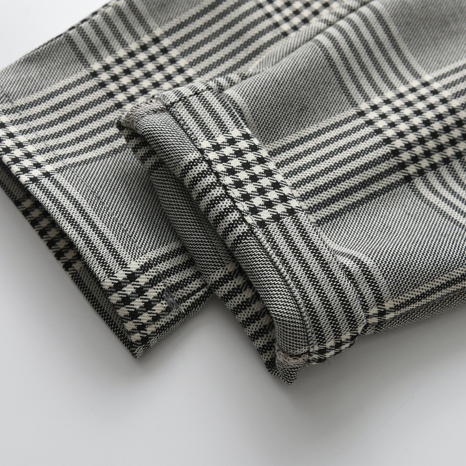 Boys Blue & Grey Checked 3 Piece Suit