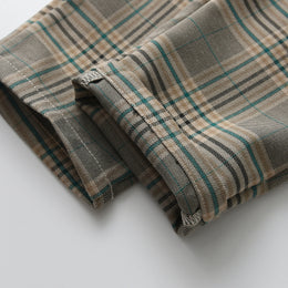 Boys Grey & Pink Checked 3 Piece Suit