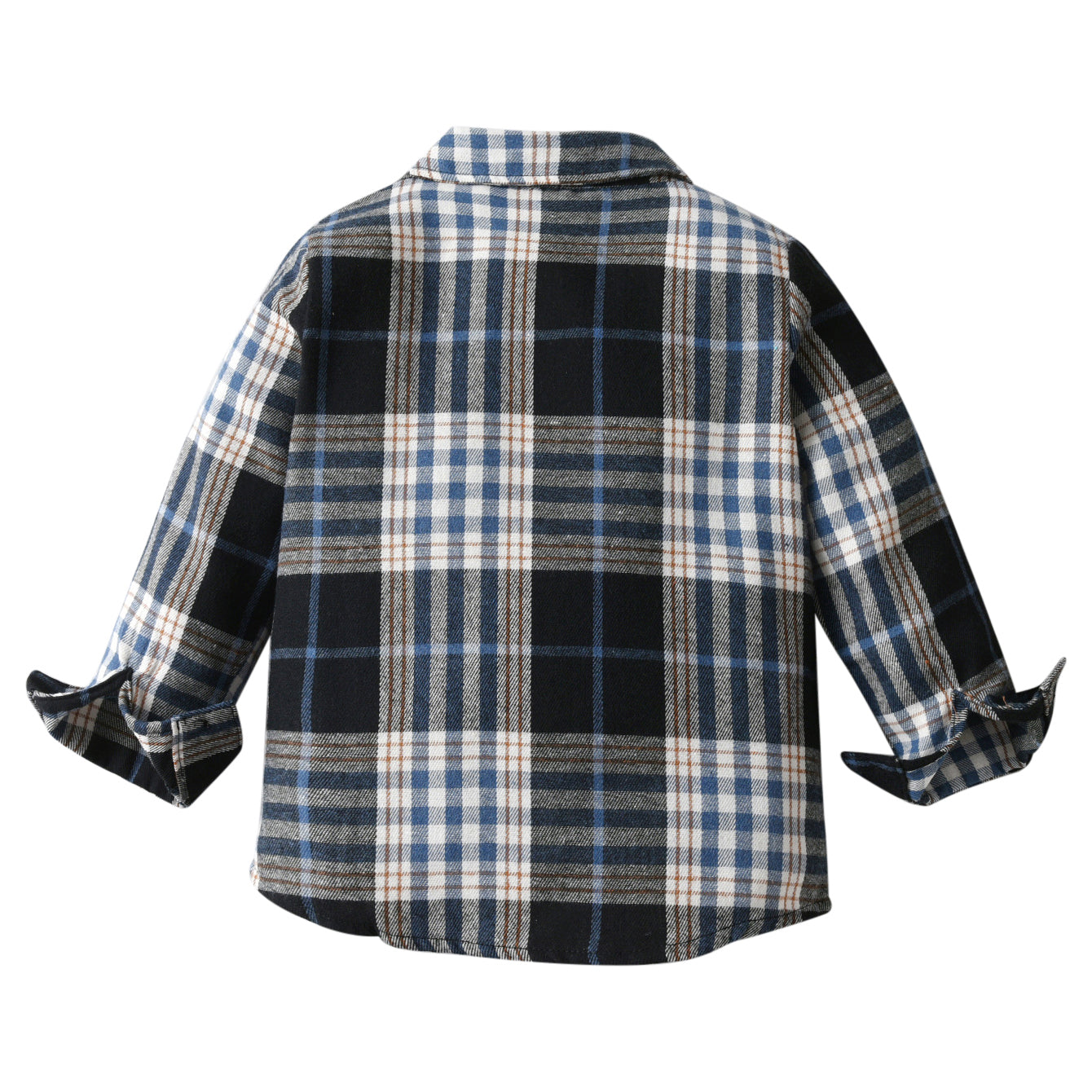 Boys Black Tartan Checked Casual Shirt