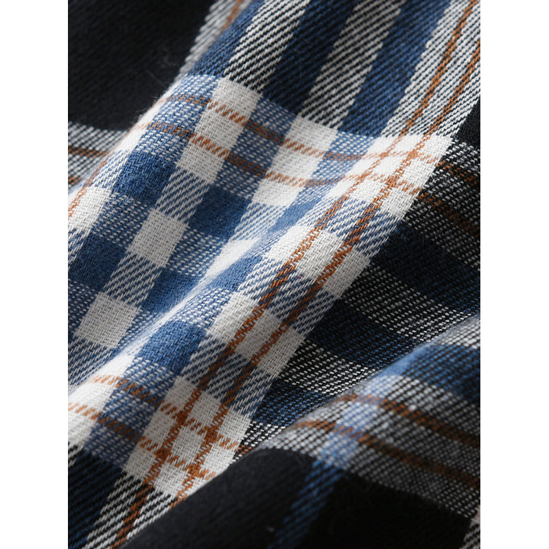 Boys Black Tartan Checked Casual Shirt