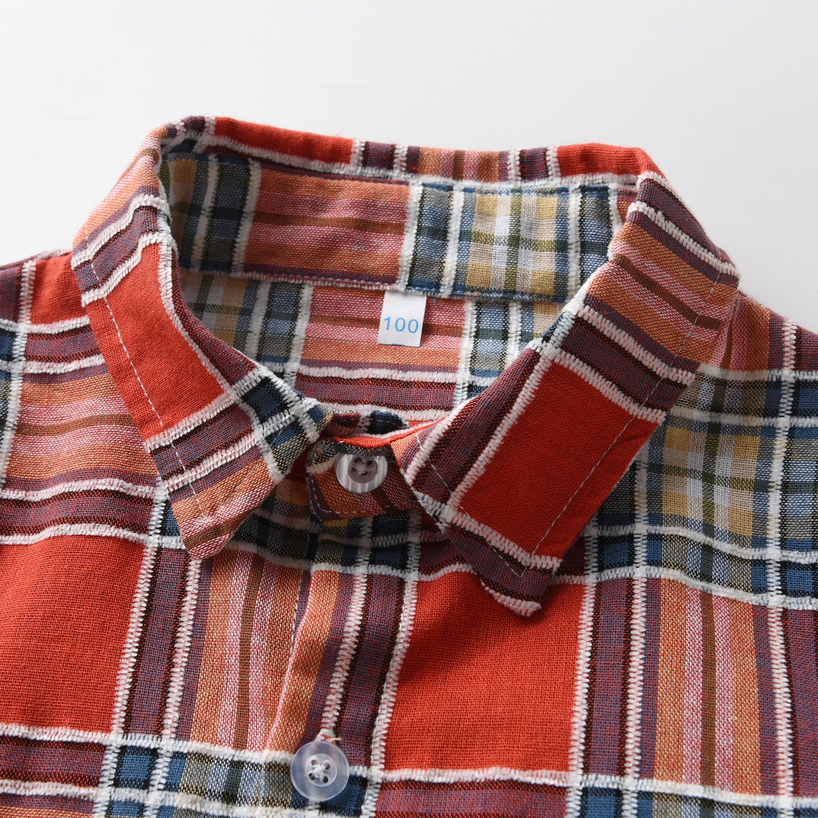 Infant Boys Red Tartan Checked Casual Shirt