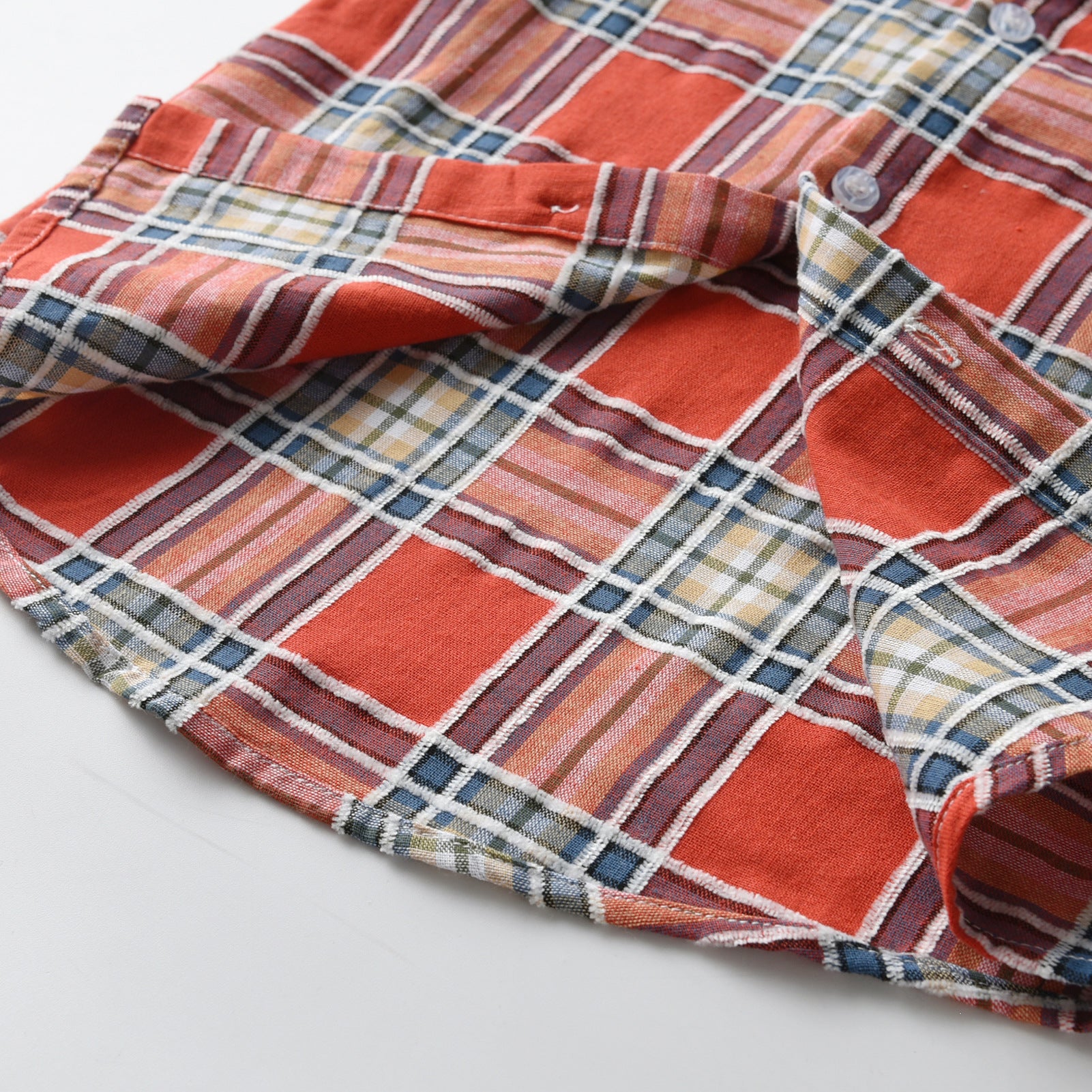 Infant Boys Red Tartan Checked Casual Shirt
