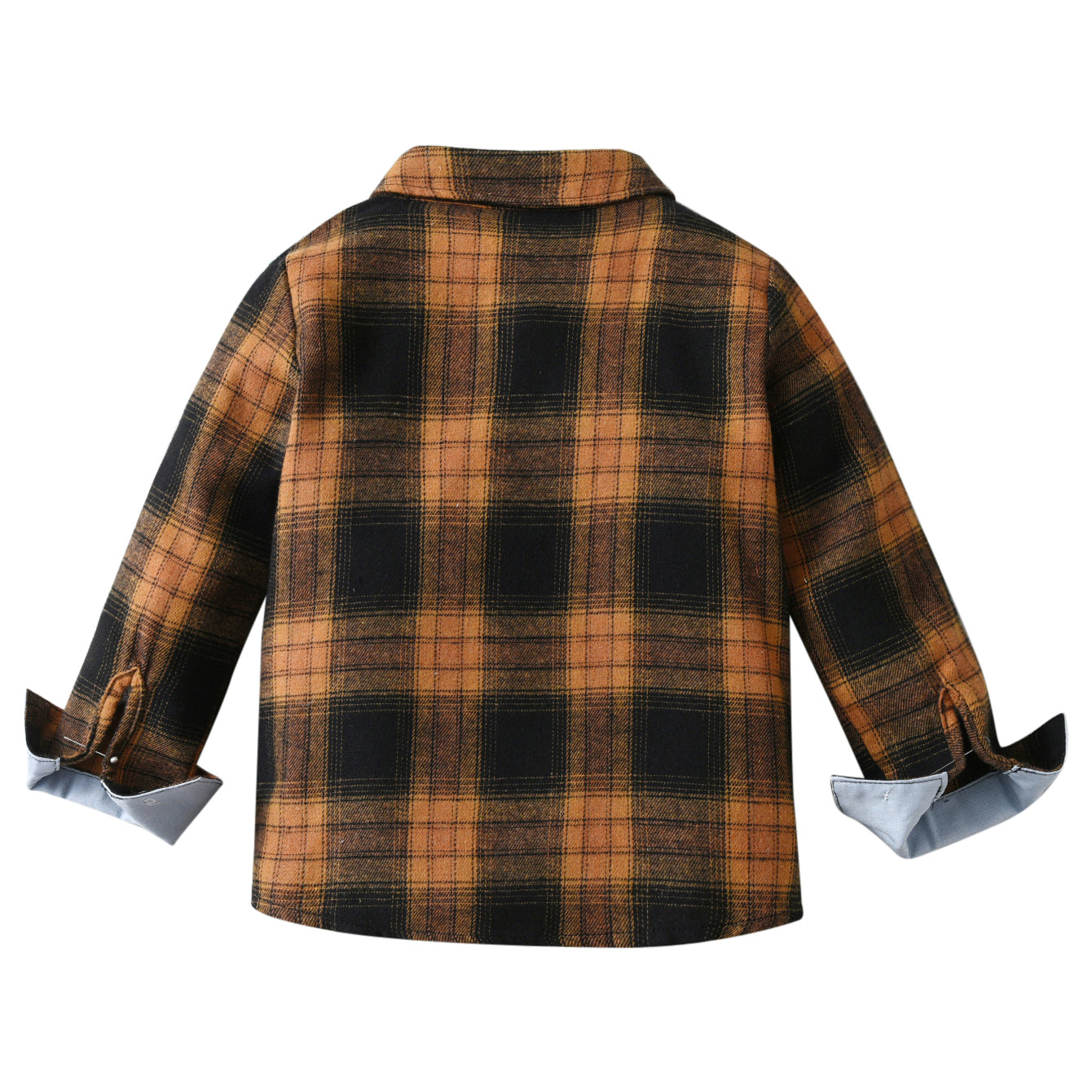 Boys Brown Tartan Checked Casual Shirt