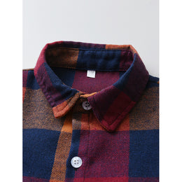 Infant Boys Red Buffalo Checked Casual Shirt