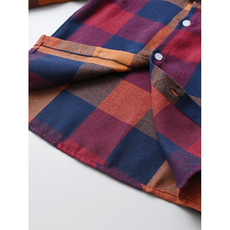 Infant Boys Red Buffalo Checked Casual Shirt