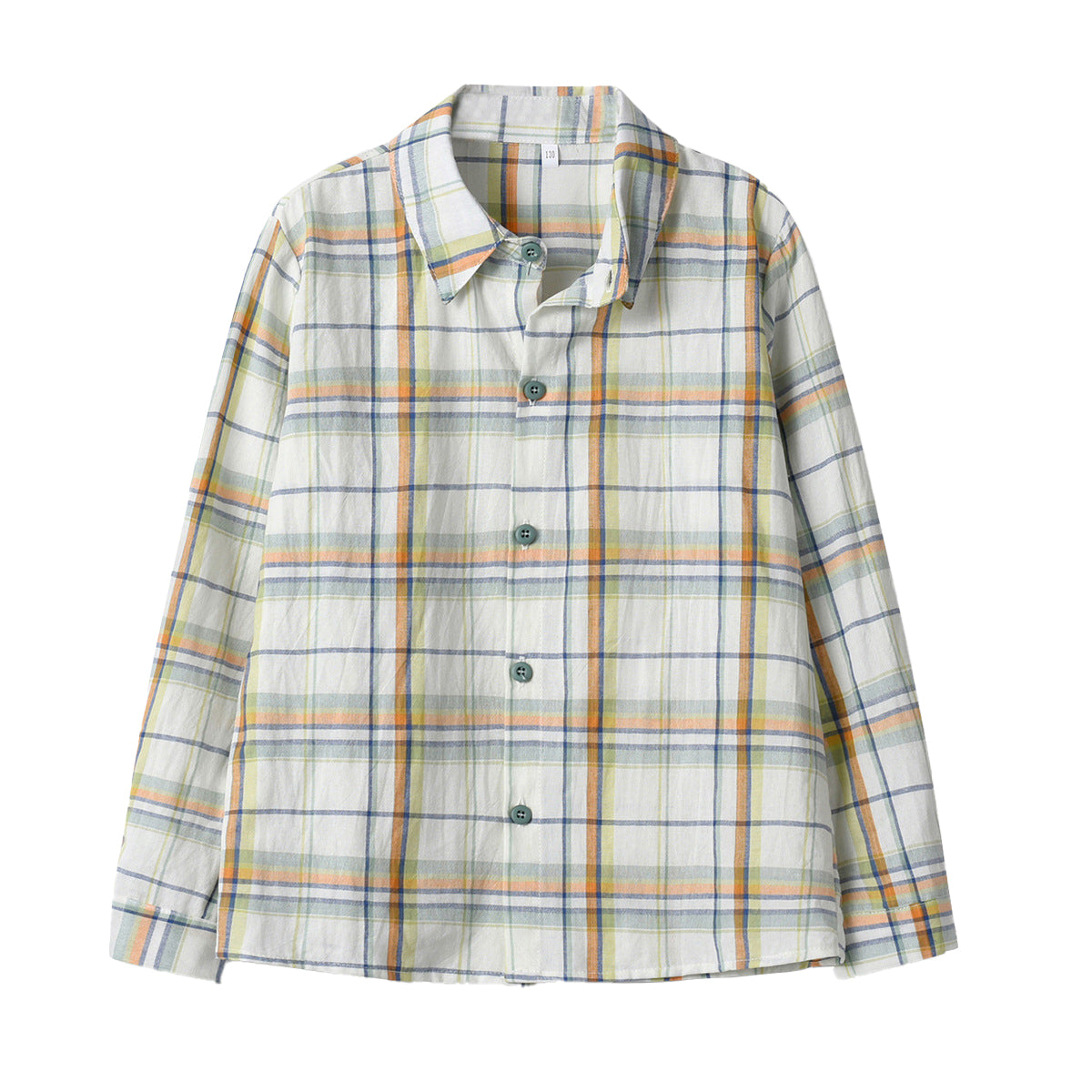 Beige Boys Tartan Checked Casual Shirt