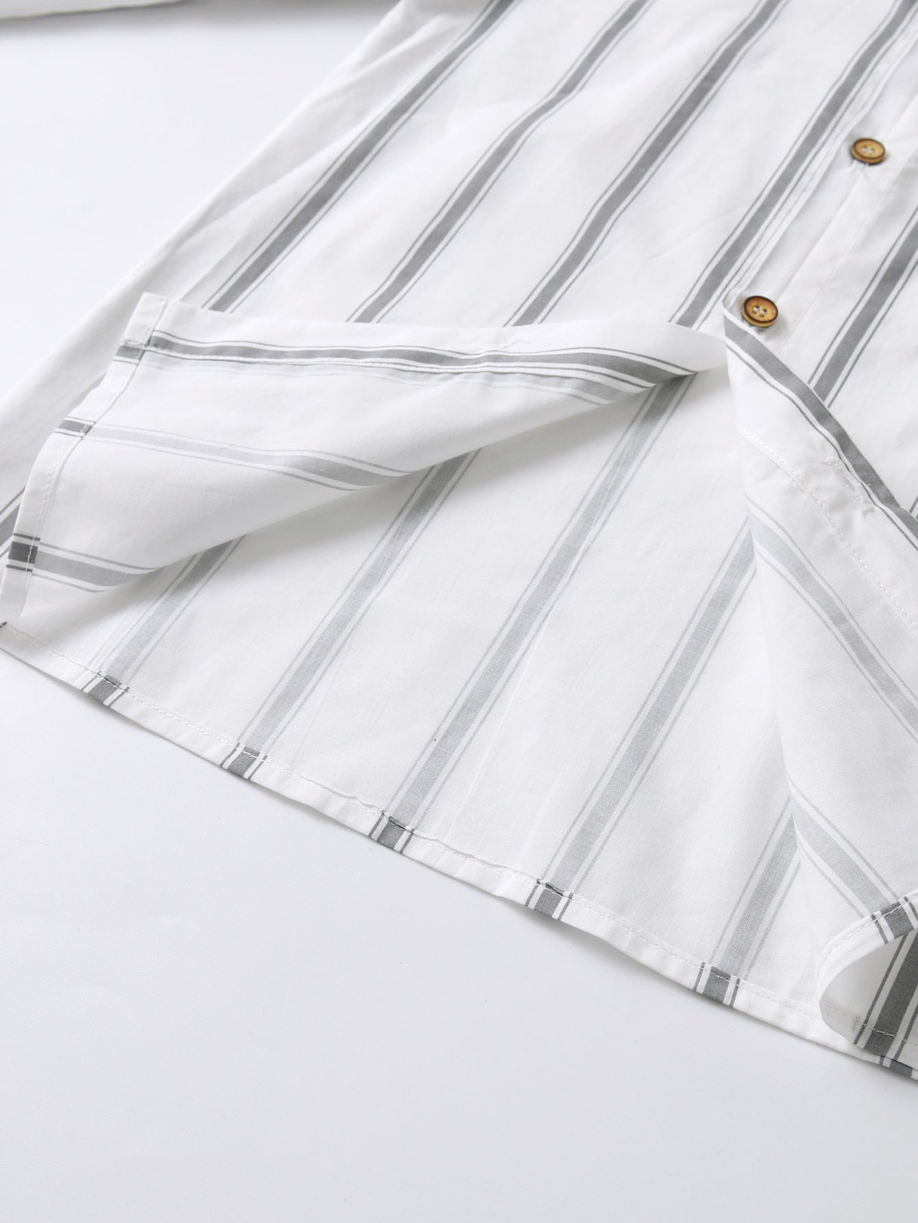 Boys Opaque Striped Casual Shirt