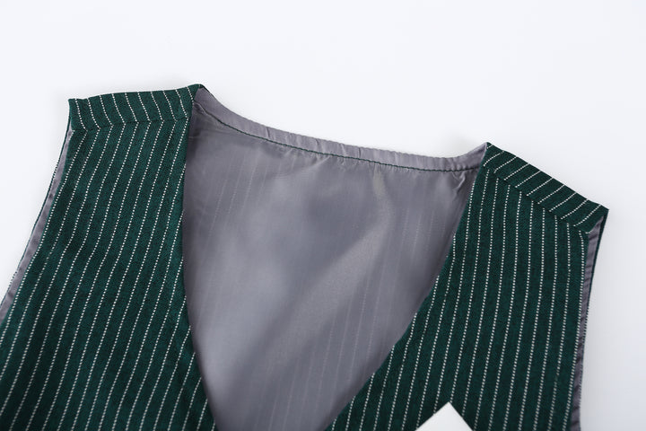 Striped Cotton 3 Piece Suit