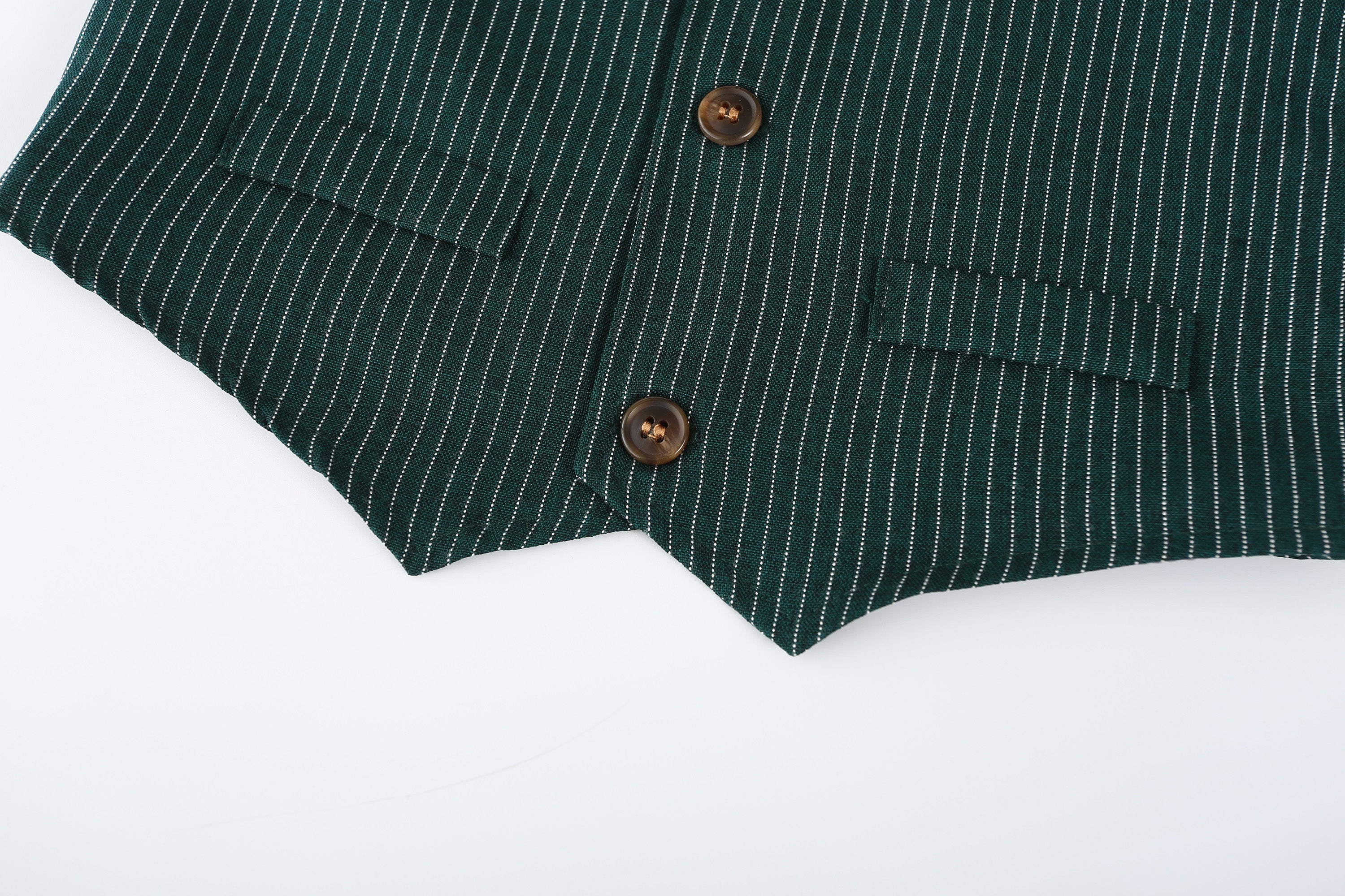 Striped Cotton 3 Piece Suit