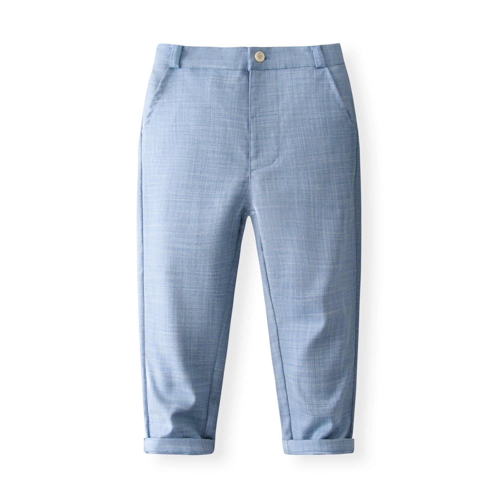 Boys Pure Cotton Shirt With Trouser & Waistcoat