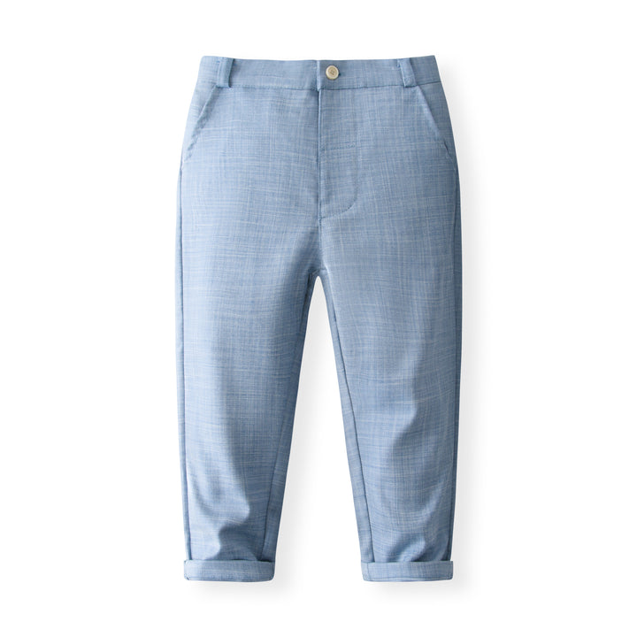 Boys Pure Cotton Shirt With Trouser & Waistcoat