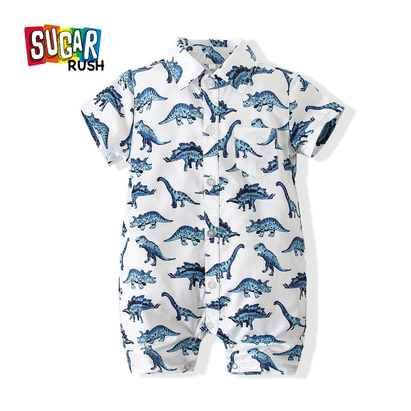 Boys Printed Regular Rompers