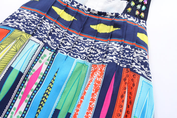 Print A-Line Dress