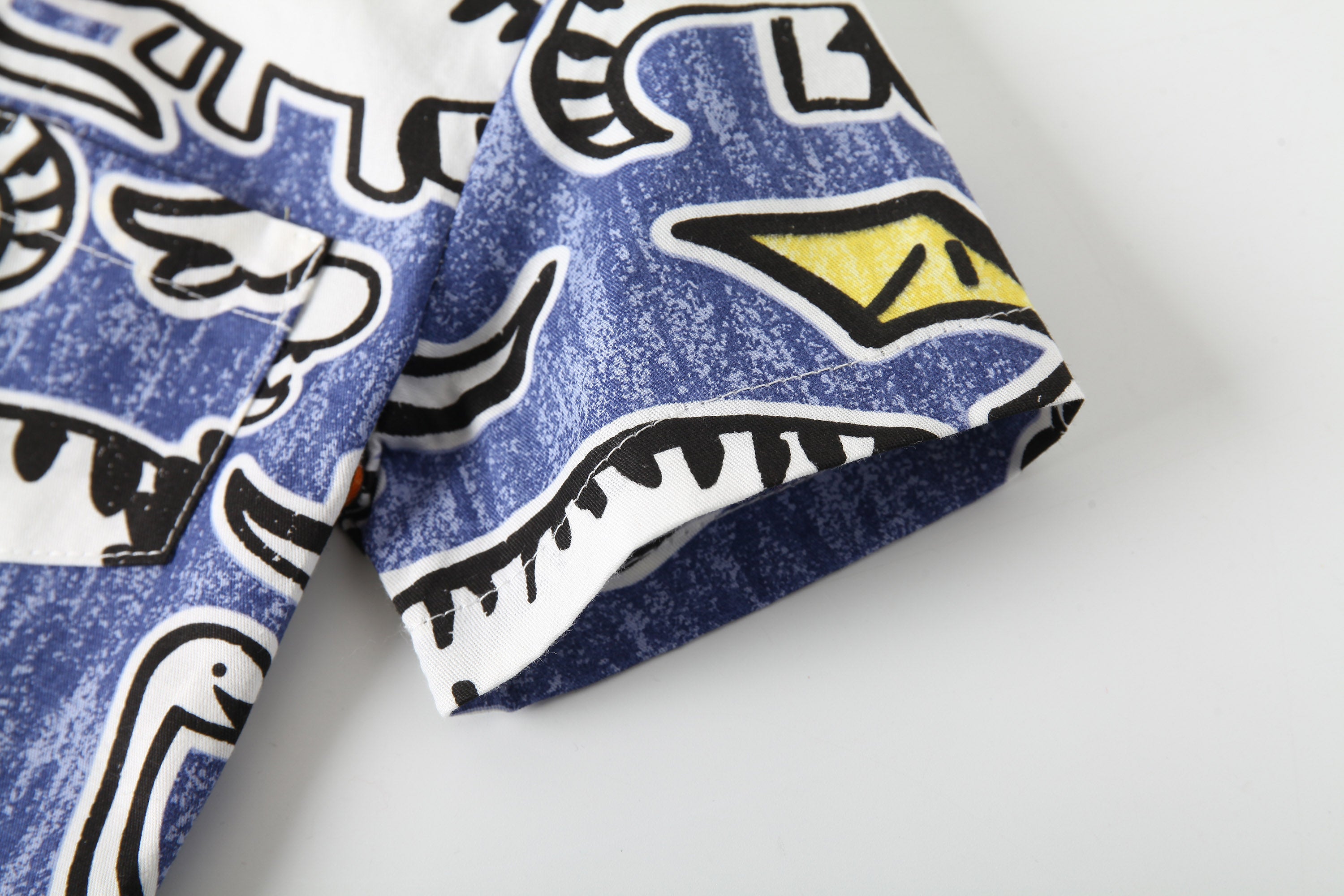 Boys Floral Opaque Printed Party Shirt