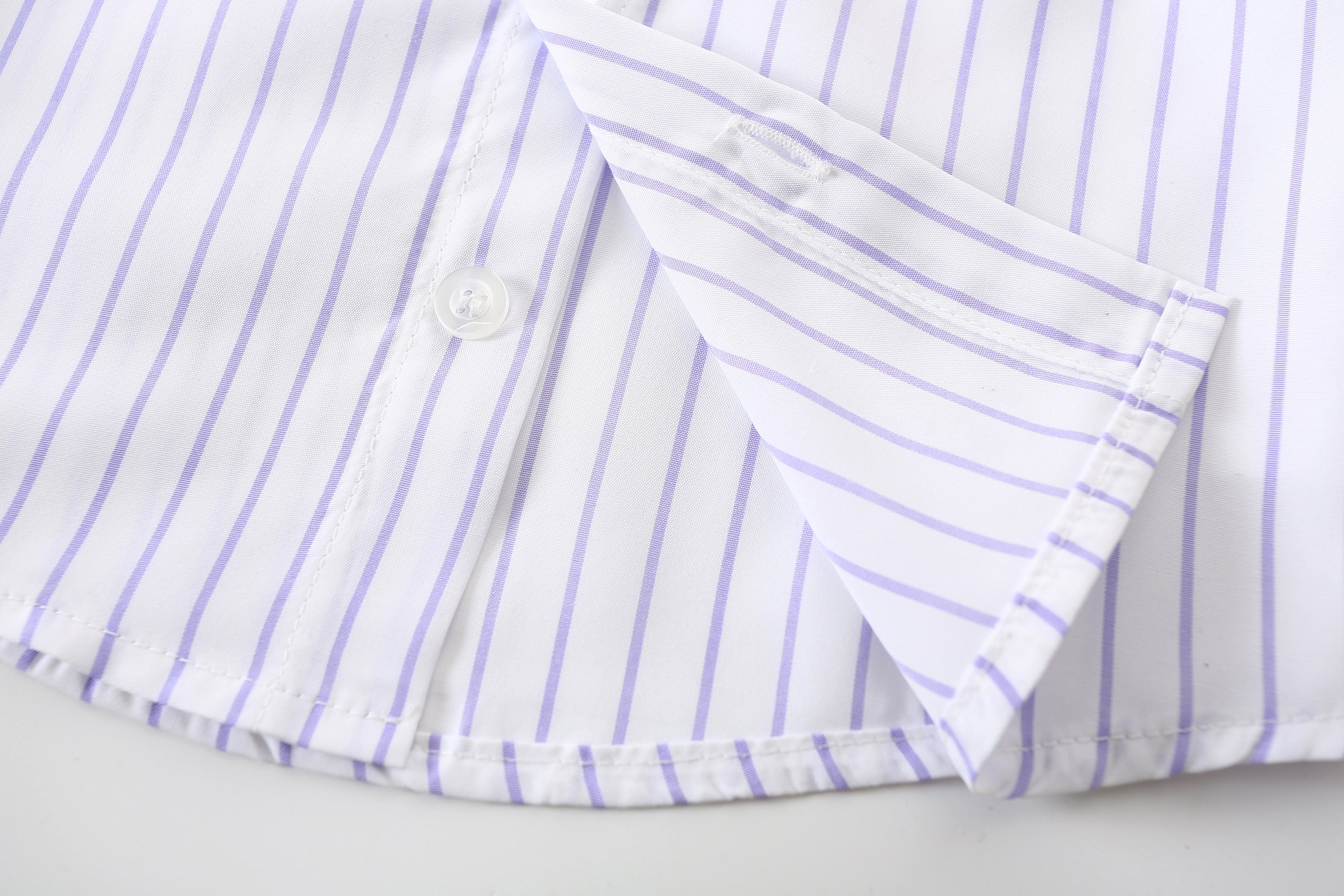 Boys Opaque Striped Party Shirt