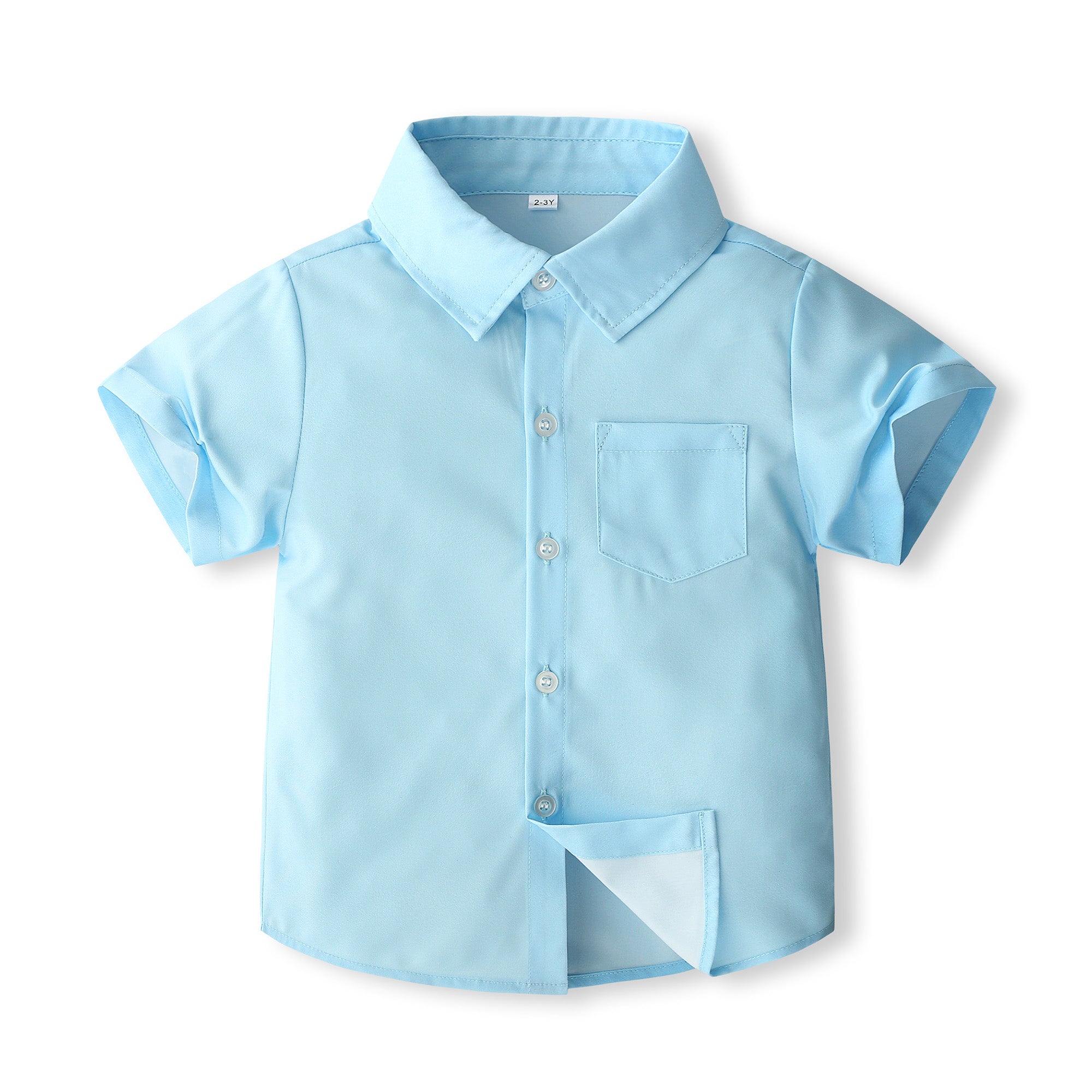 Boys Solid Opaque Casual Shirt