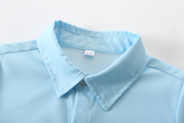 Boys Solid Opaque Casual Shirt