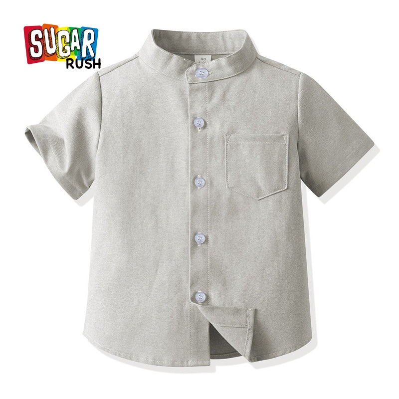 kids Boys Opaque Casual Shirt