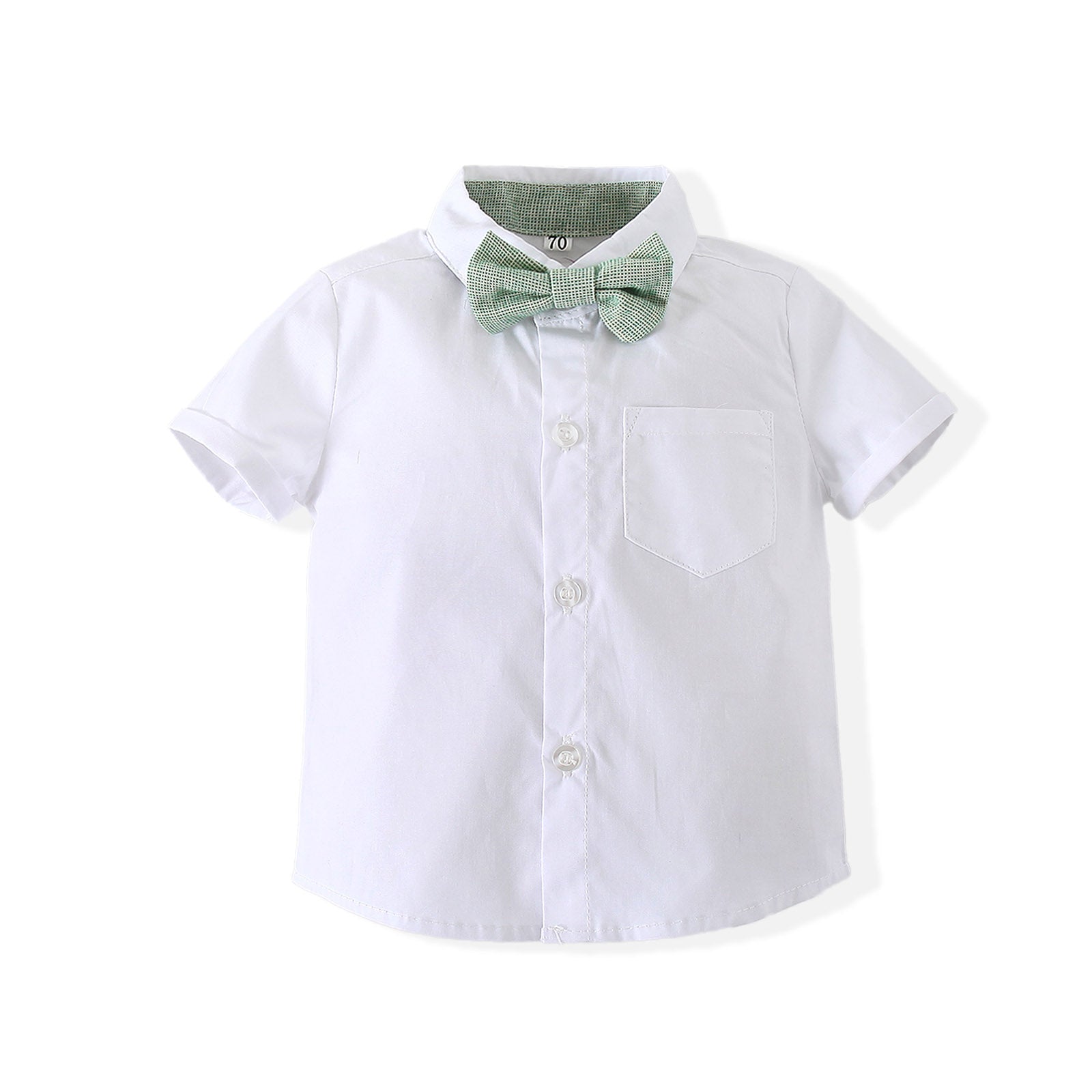 Boys Pure Cotton Shirt With Shorts