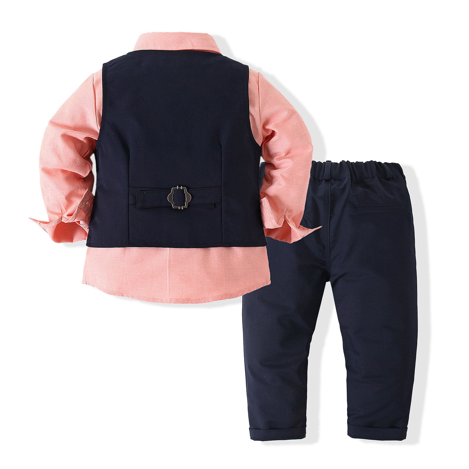 Boys 3-Piece Single-Breasted Cotton Suits