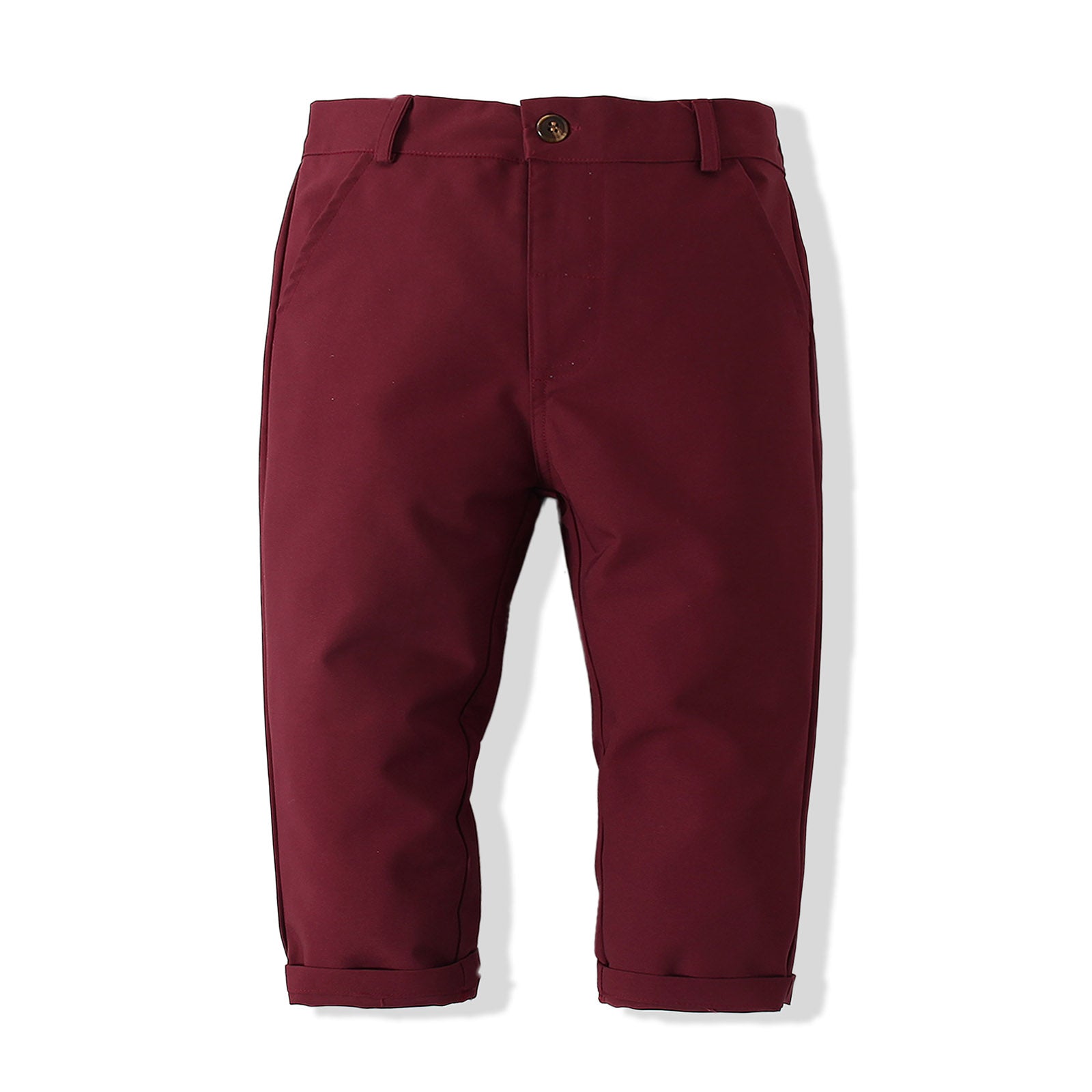 Boys Pure Cotton Single-Breasted Three Piece Suit