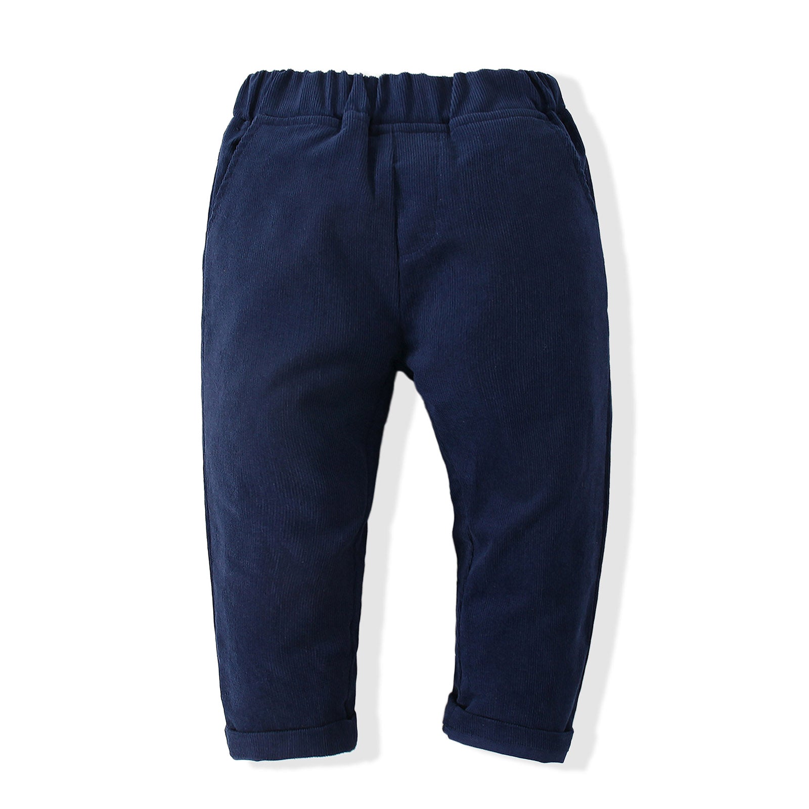 Boys Checked Pure Cotton Single-Breasted Three Piece Suit