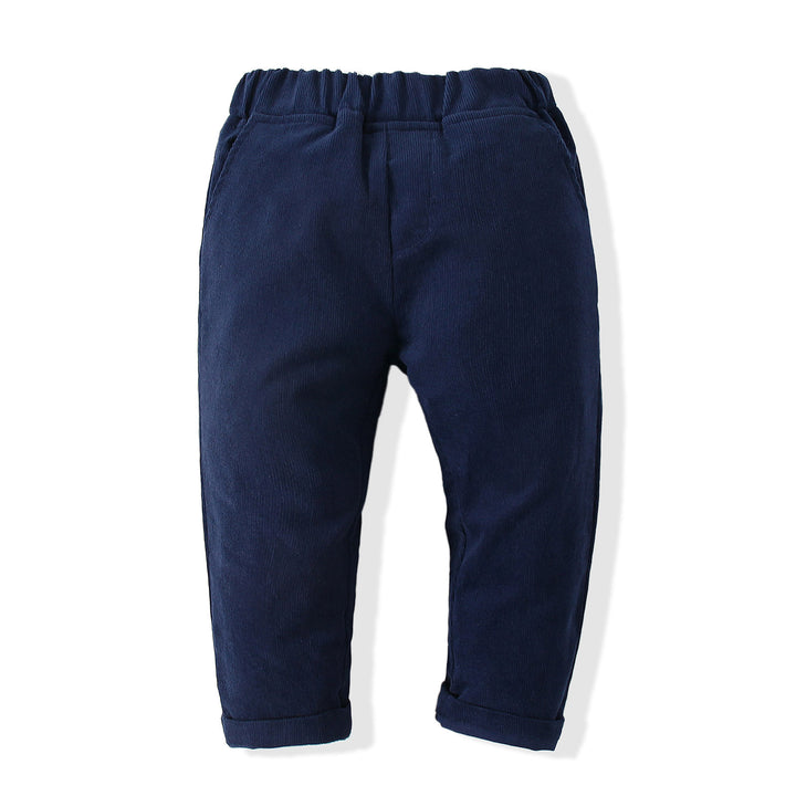 Boys Checked Pure Cotton Single-Breasted Three Piece Suit