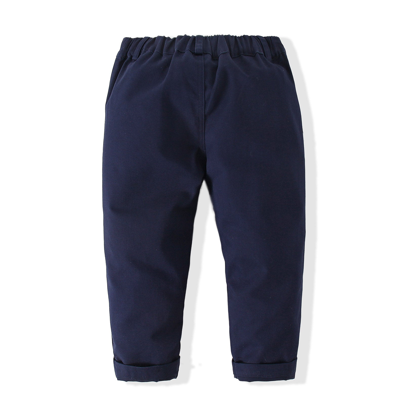 Boys Checked Cotton Three-Piece Party Suits