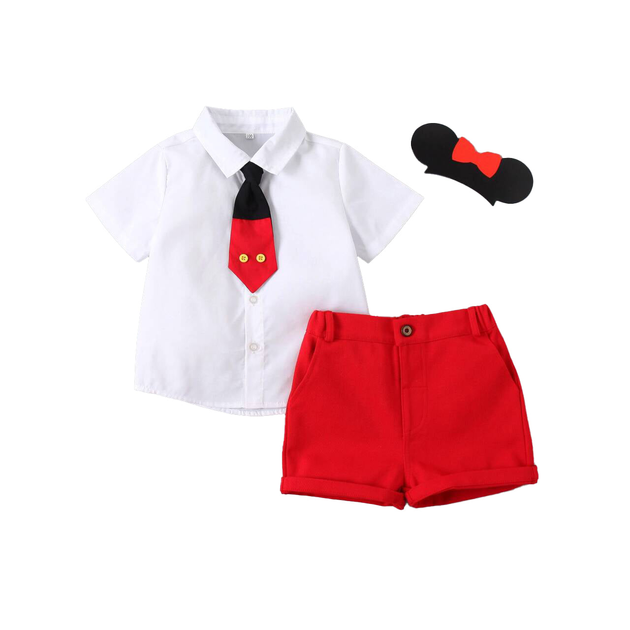 Boys Printed Shirt with Shorts