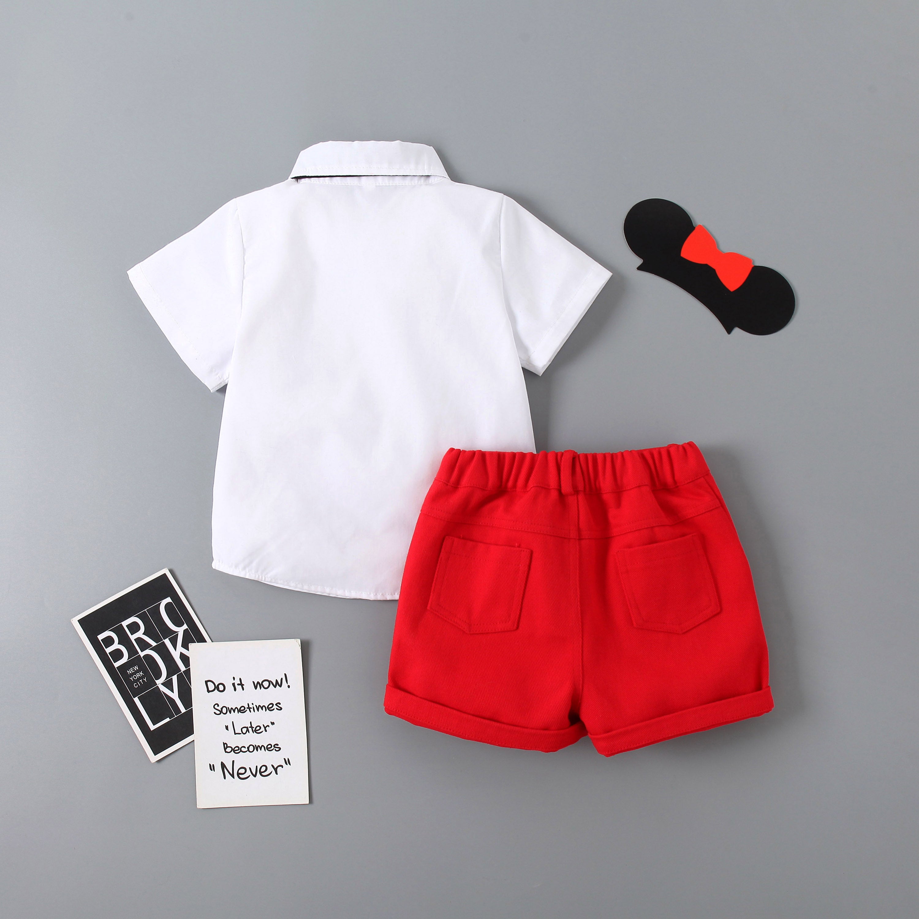Boys Printed Shirt with Shorts