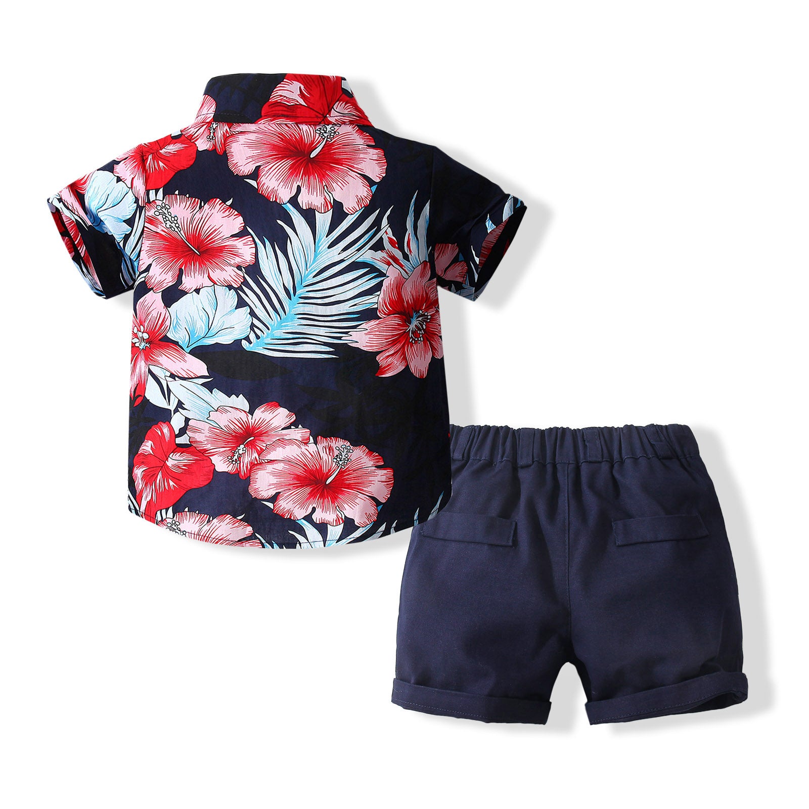 Boys Printed Pure Cotton Shirt with Shorts