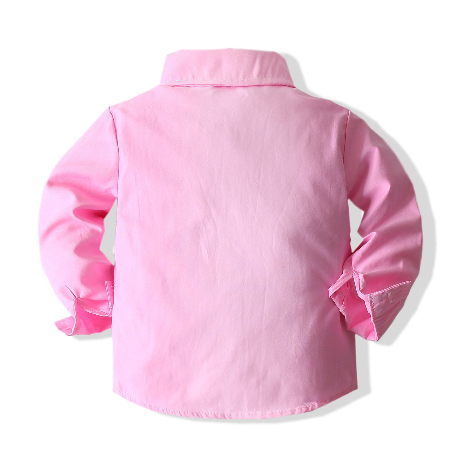 Boys Pure Cotton Shirt With Trouser & Suspenders