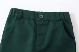 Boys Pure Cotton Single-Breasted Three Piece Suit