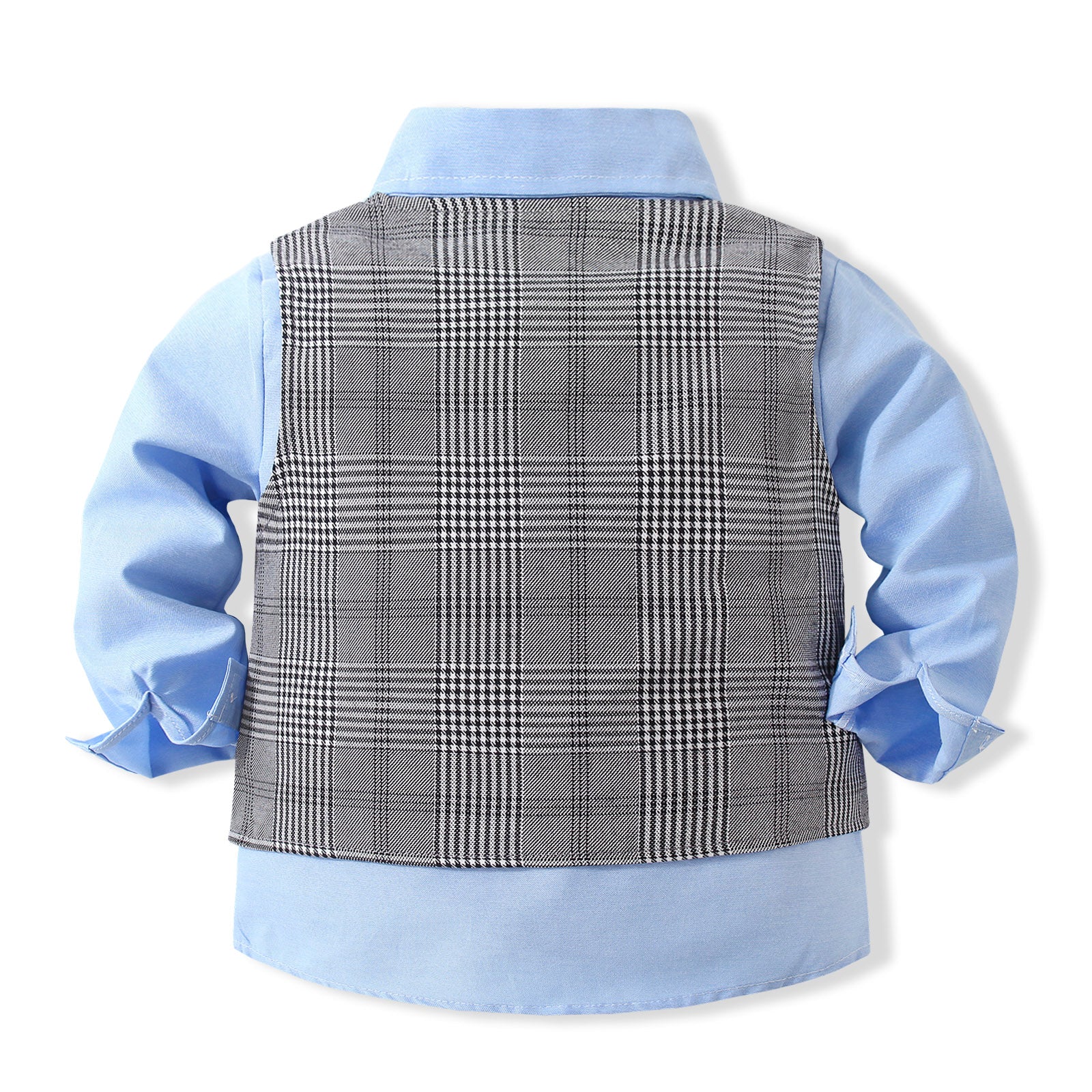 Boys Checked Shirt with Trousers