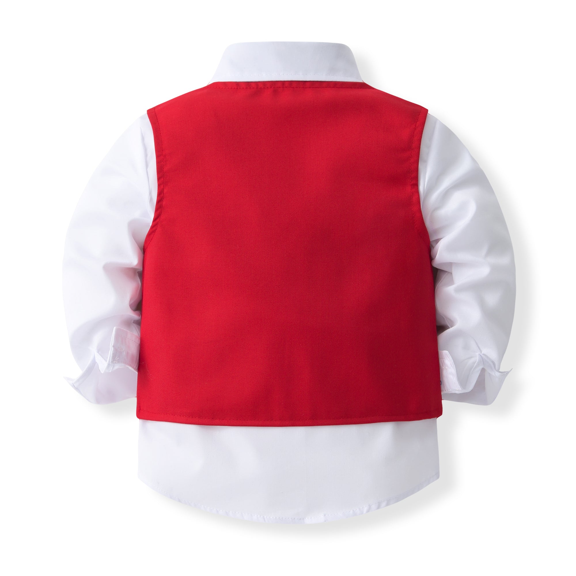 Boys Pure Cotton Single-Breasted Three Piece Suit