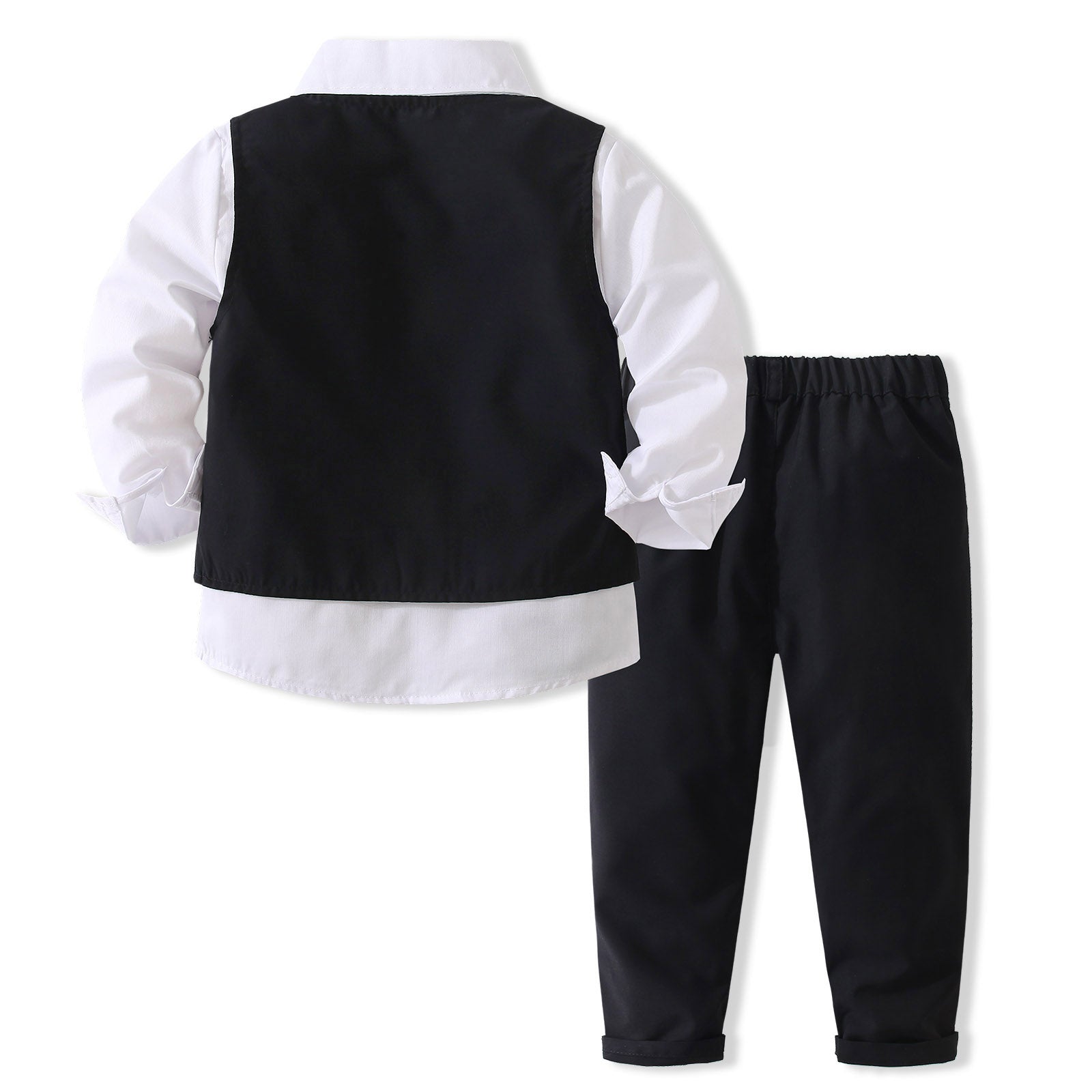 Boys Cotton Three-Piece Party Suits