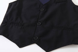 Boys Cotton Three-Piece Party Suits