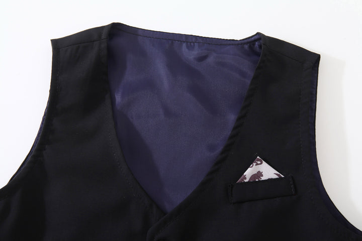 Boys Cotton Three-Piece Party Suits