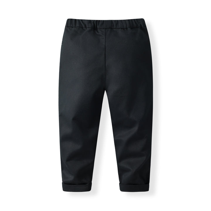 Boys Checked Pure Cotton Single-Breasted Three Piece Suit