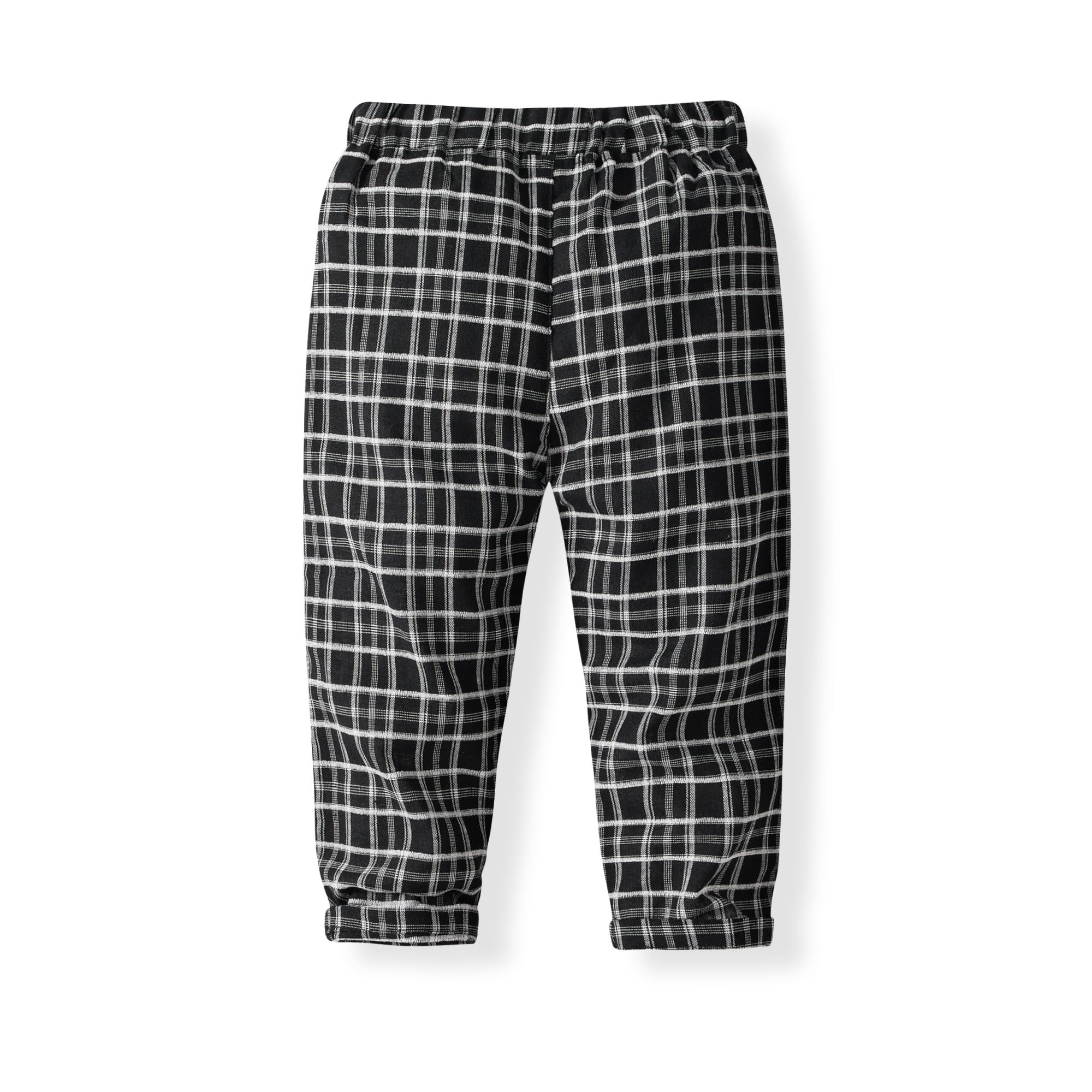 Boys Checked Pure Cotton Single-Breasted Three Piece Suit