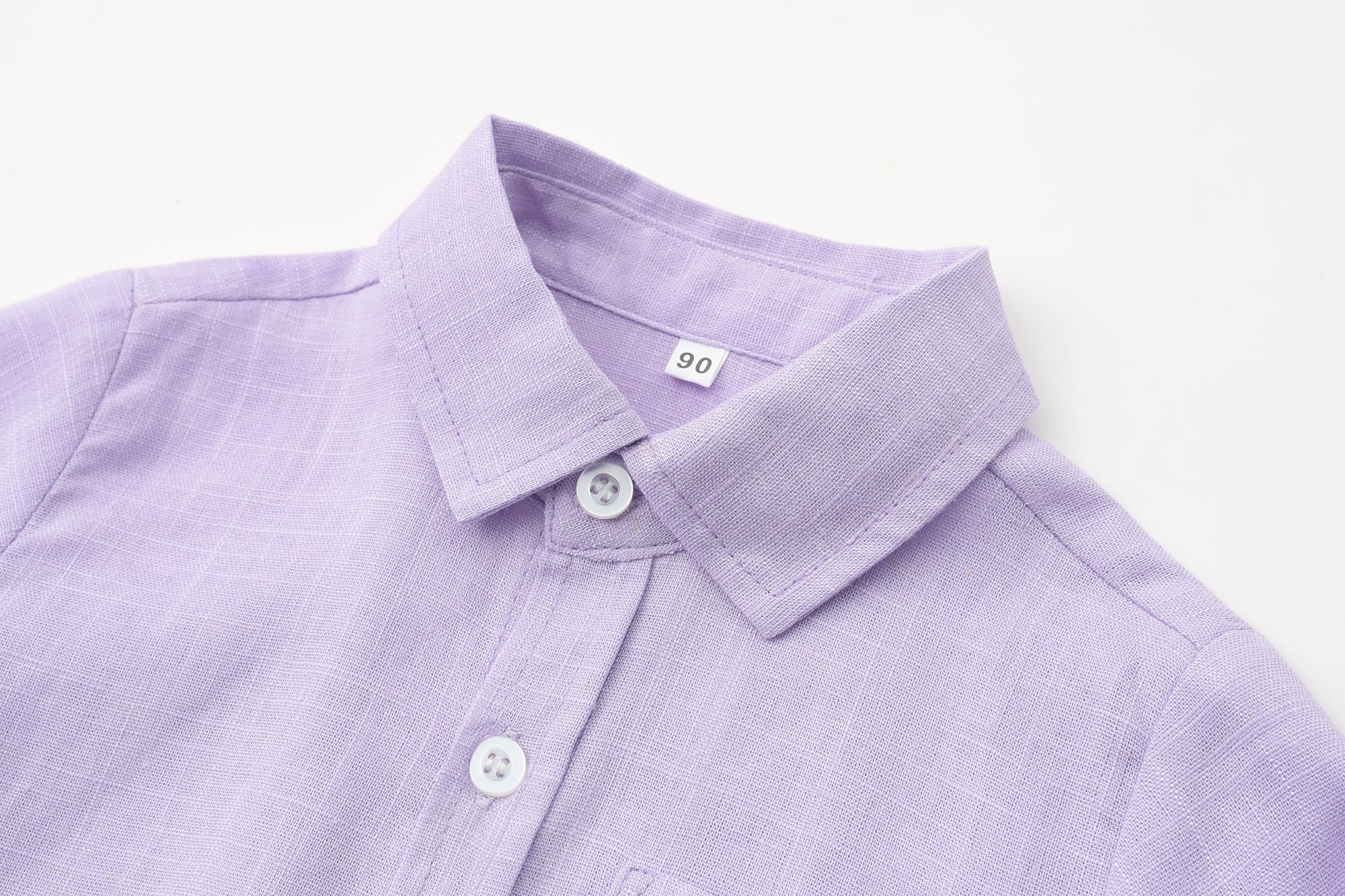 Boys Purple & Blue Pure Cotton Shirt with Trousers