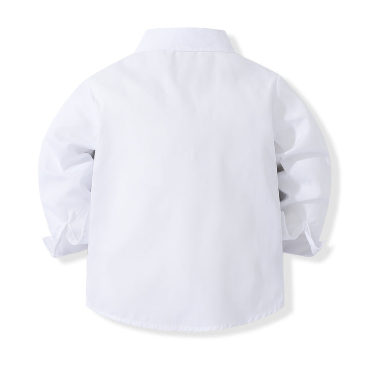 Boys Pure Cotton Shirt With Trouser & Waistcoat