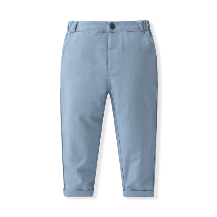 Boys Pure Cotton Single-Breasted Three Piece Suit