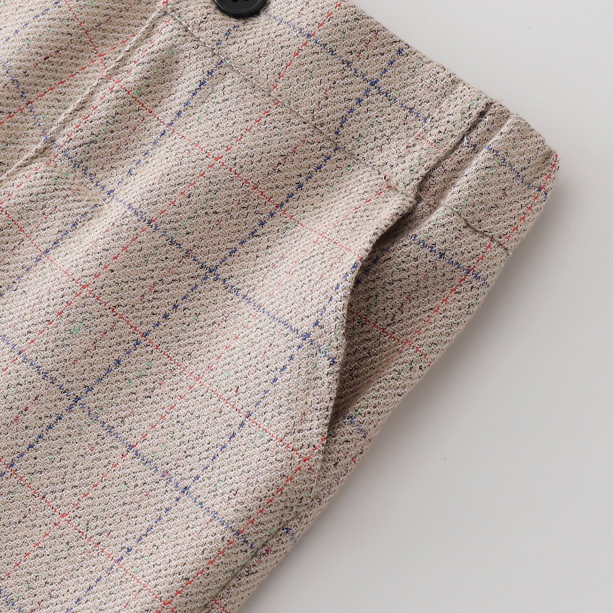 Boys Khaki Shirt Collar Top with Trousers