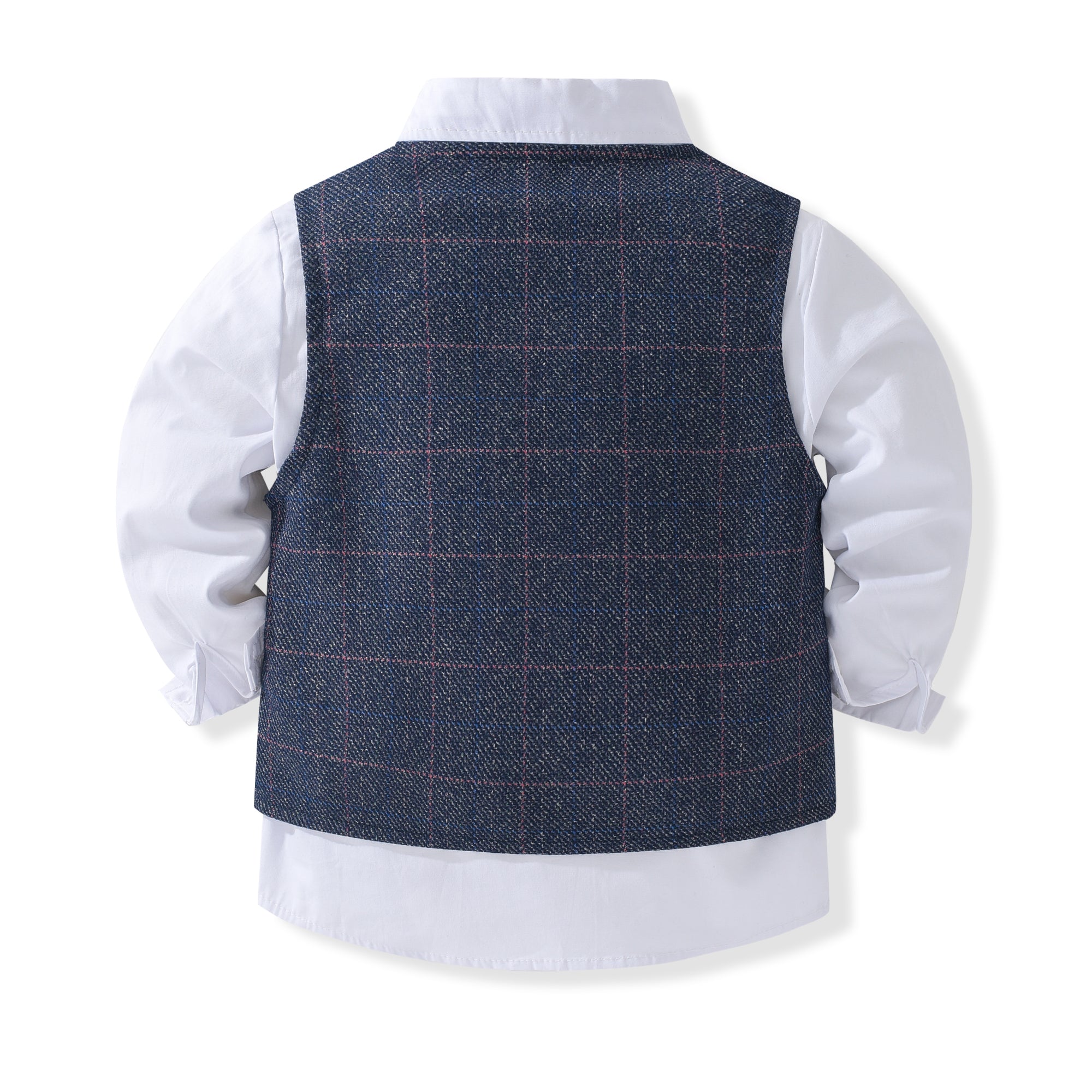 Boys Single-Breasted Pure Cotton Four Piece Suit