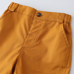 Boys Floral Printed Shirt and Solid Shorts Set