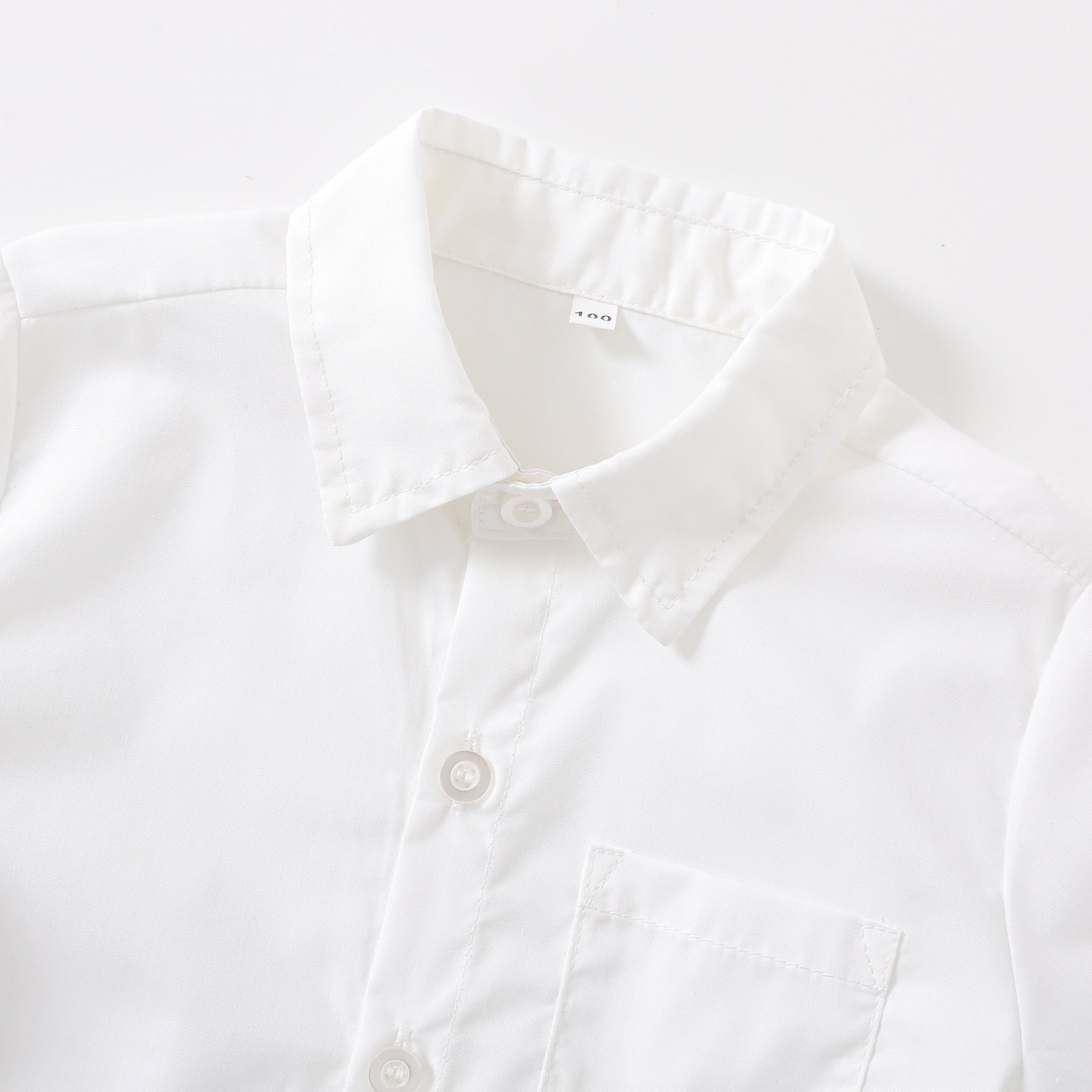 Boys Purple & White Pure Cotton Shirt with Shorts Set