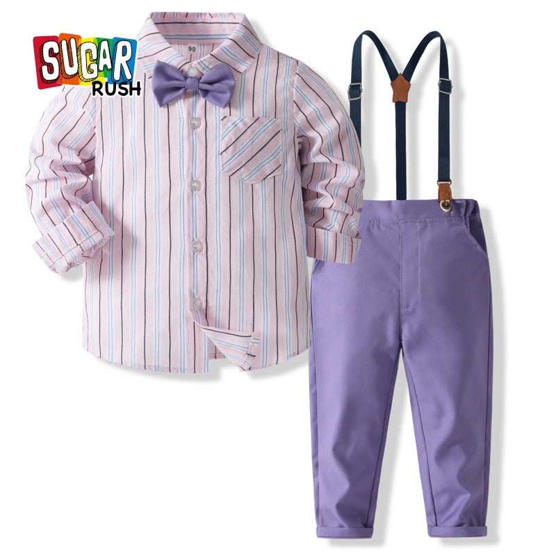 Boys Striped Shirt with Trousers