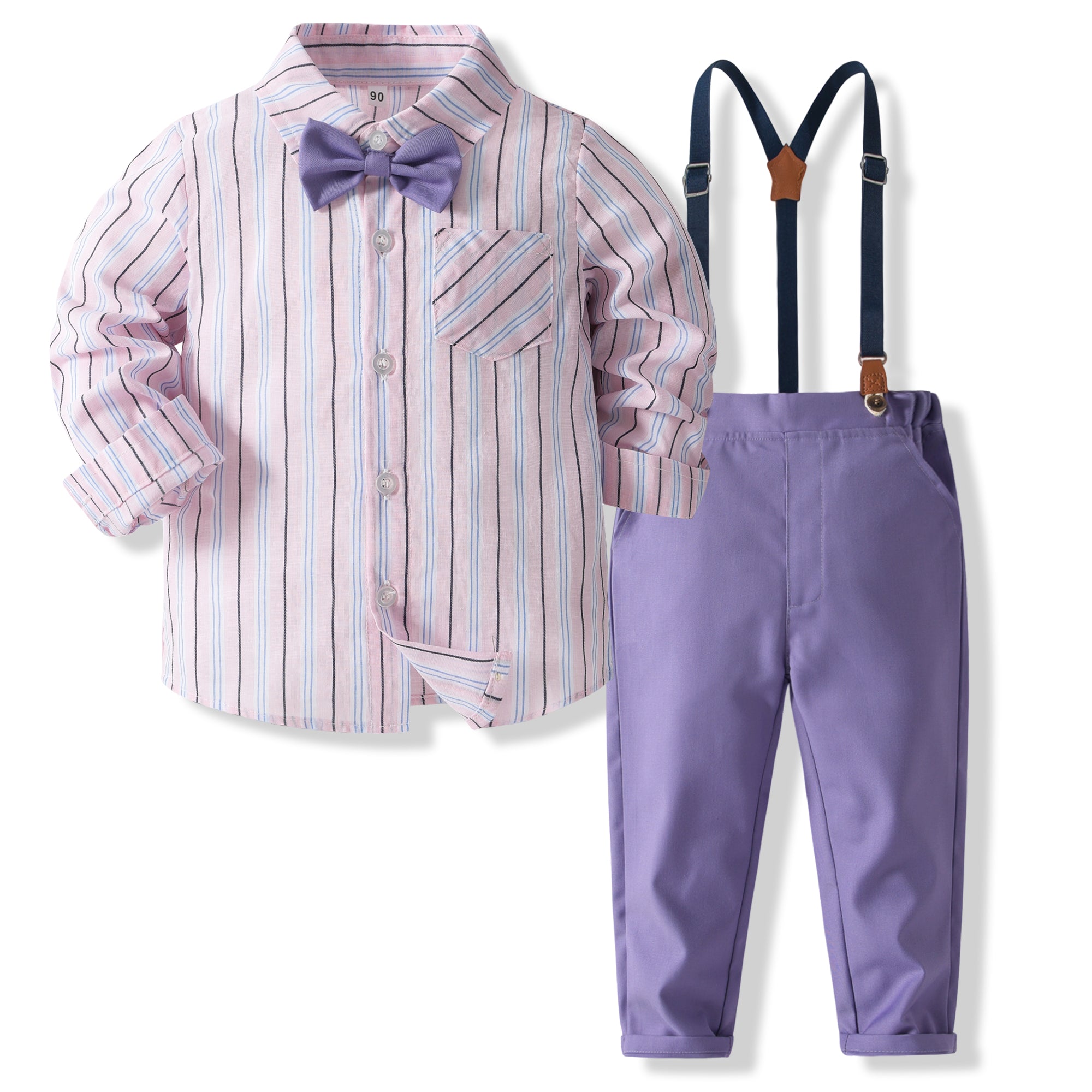 Boys Striped Shirt with Trousers