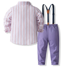 Boys Striped Shirt with Trousers